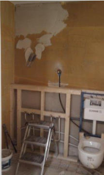 Brugman badkamer Nieuw Vennep Frame timmeren