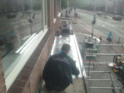 Vervangen zinken dak / luifel Rijksstraatweg Haarlem